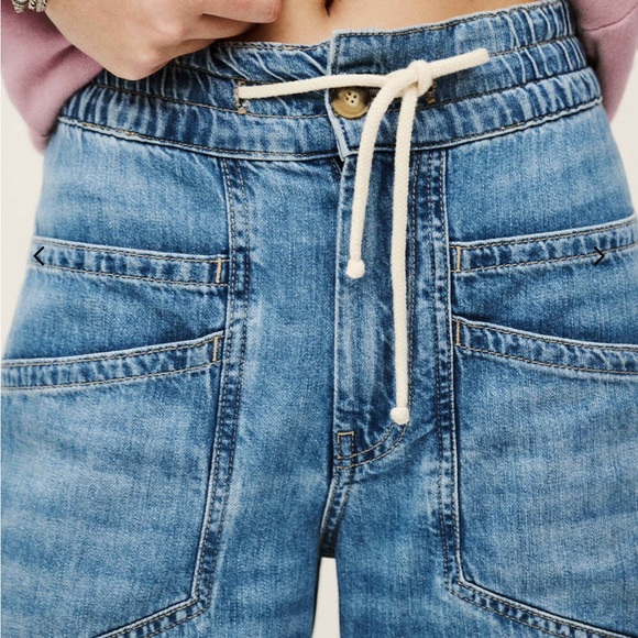 ba&sh Blue Women Jeans - Jeans Mima - Lady Jeans - UK Size 40 - US L / US 30 - Picture 3 of 11